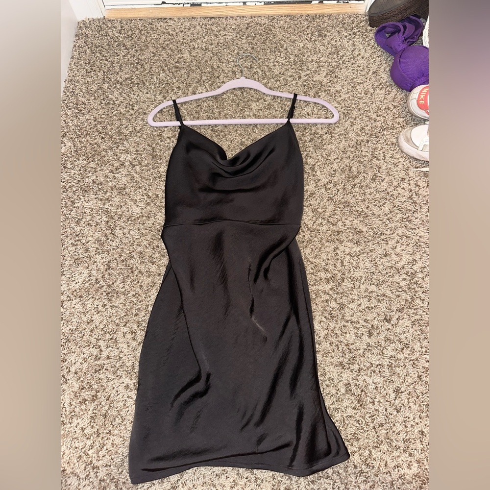 Elegant Black Slip Dress